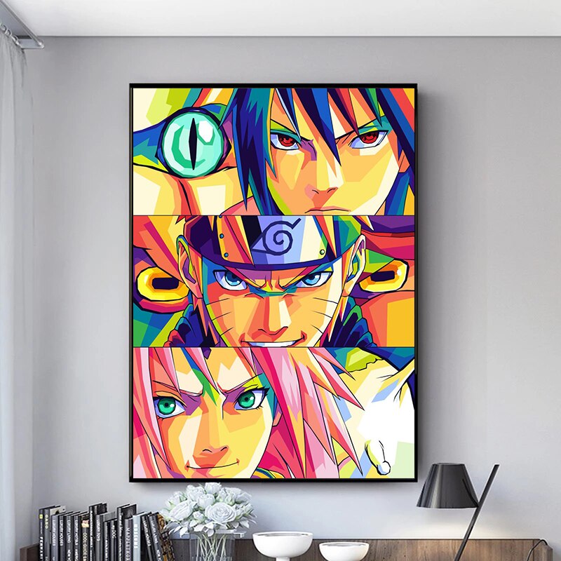 Japanese Anime Naruto Sakura Sasuke Poster Canvas Painting Wall Decoration Picture Cuadros Living Room Home Decor Mural