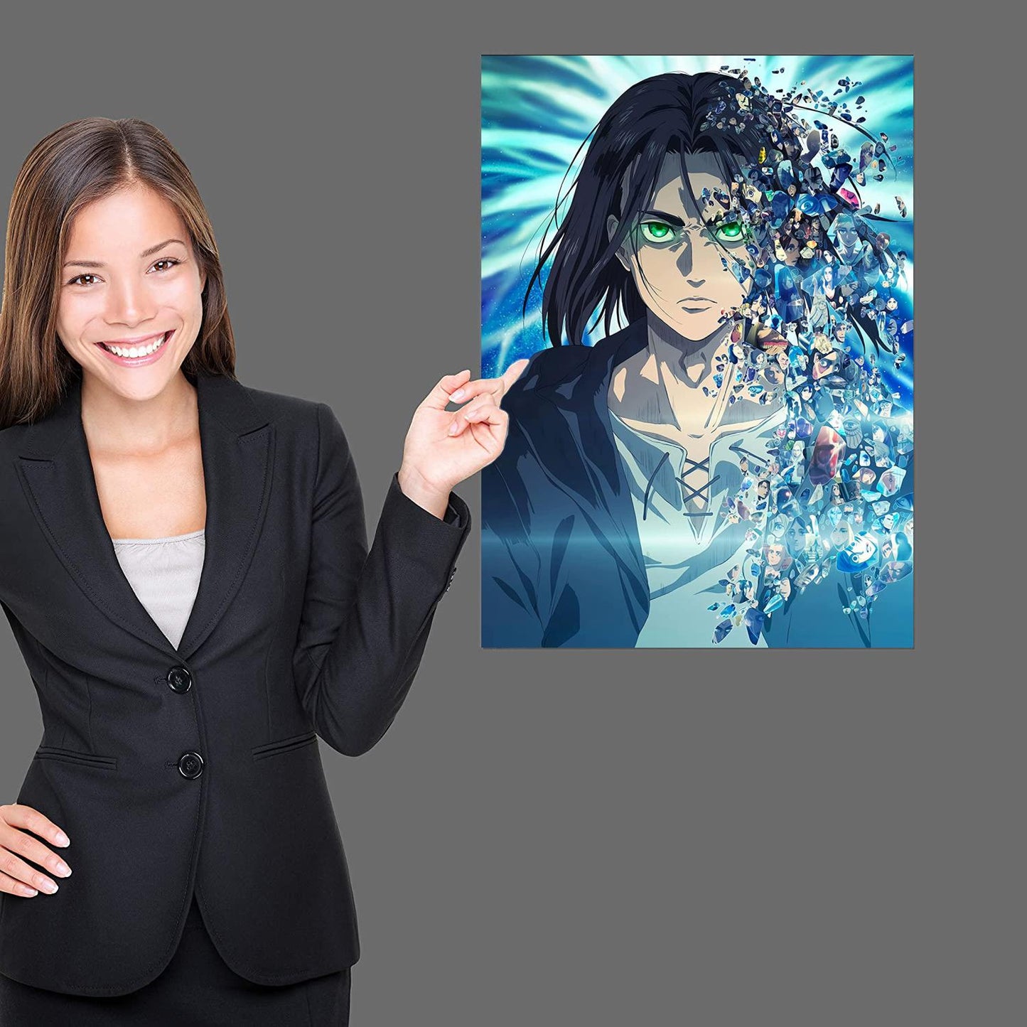 manga plus attack on titan poster Decorative Painting Canvas 24x36 Poster Wall Art Living Room Posters Bedroom Painting