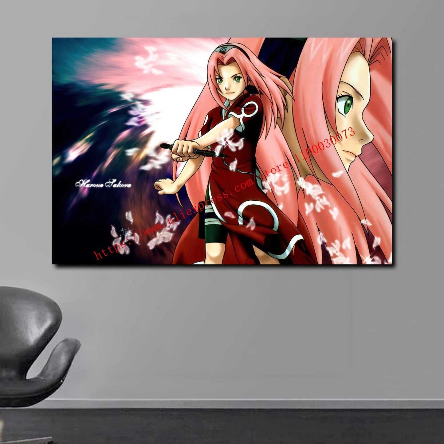 Boruto Uzumaki and Sasuke Anime Poster and Print Canvas Painting Set for Living Room Kids Room Decor Wall Mural